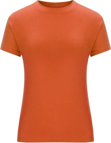 Vista 3 de Camisetas cortas básicas para mujer, estilo casual, para salir, a la moda, ajustadas, de manga corta, ajustadas, para adolescentes, niñas, lindas