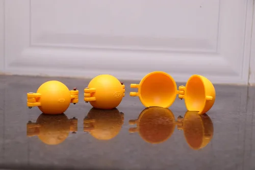 Vista 4 de Ladoo Maker - Juego de 3 moldes de plástico en tres tamaños, 1pequeño, mediano y grande, molde para hacer Nº Ladu Sancha para Ganpati Diwali