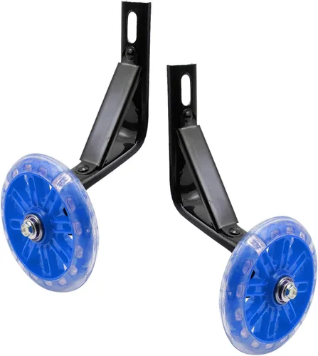 Vista 20 de Par de ruedas auxiliares de bicicleta para niños, accesorios para bicicletas de 12 "14" 16", ruedas de entrenamiento flash