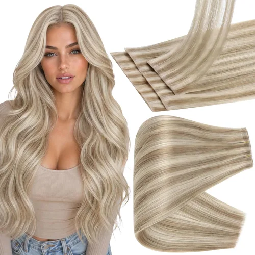 Vista 20 de Full Shine - Extensiones de cabello sin costuras con clip, color marrón oscuro