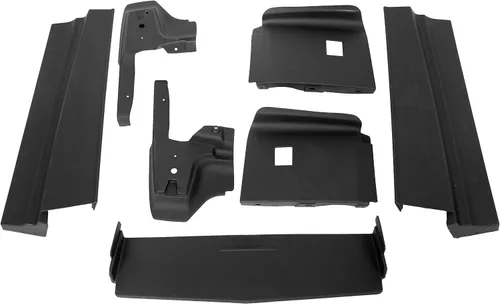 Vista 9 de ECOTRIC Llenadores de parachoques delantero de plástico ABS compatible con Cadillac ElDorado 1979-1985 negro (juego de 4 piezas)