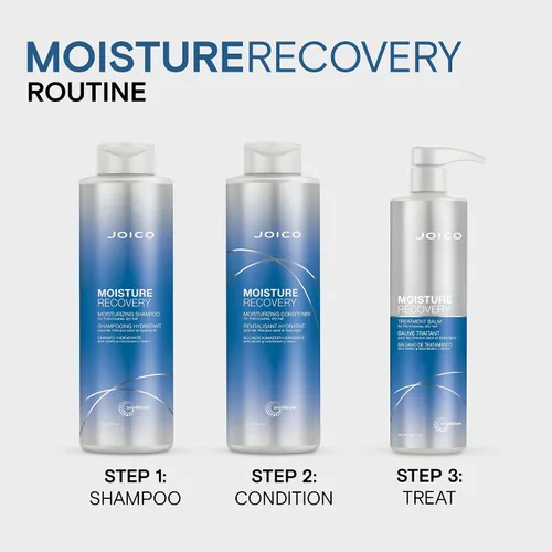 Vista 6 de Joico Moisture Recovery Moisturizing Shampoo For Thick, Coarse, Dry Hair Replenish Moisture Restore Smoothness & Elasticity Reduce Breakage