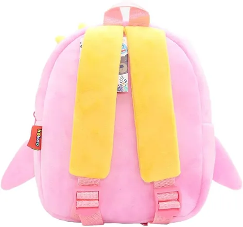 Vista 3 de NICE CHOICE Linda bolsa cruzada para niños pequeños de peluche con dibujos animados, mini bolsa de viaje para bebé niña niño de 2 a 6 años, Mochila