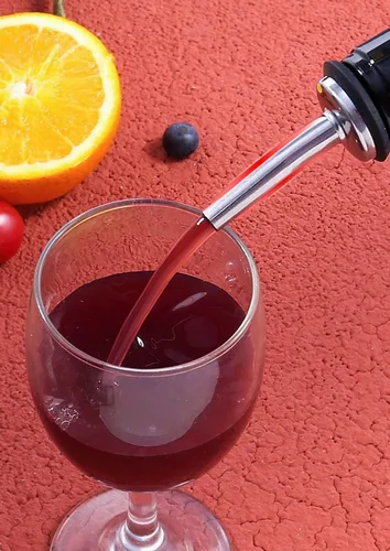 Vista 5 de 6 boquillas de vertido rápido con cónica, vertedores de licor con tapa de goma, acero inoxidable, higiénico, apto para lavavajillas, se adapta a