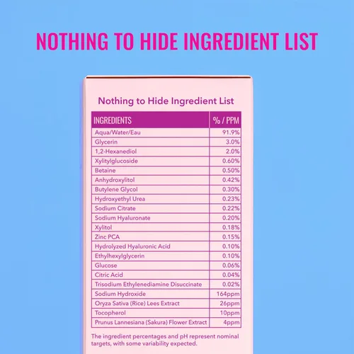 Vista 4 de Good Molecules Sakura - Esencia potenciadora de ácido hialurónico - Hidratante facial ultra hidratante - Cuidado de la piel para hidratación