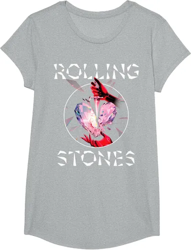 Vista 17 de Camiseta oficial de The Rolling Stones HD Prism Heart, Negro