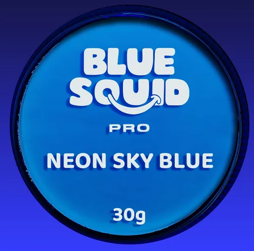 Vista 9 de Blue Squid Pintura facial profesional a base de agua para una sola torta, pintura facial y corporal activada por agua, pintura facial para niños