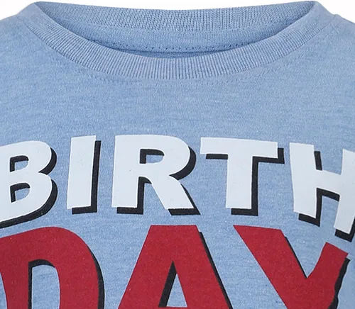 Vista 3 de Marvel Camiseta de manga corta para niños de Capitán América de los Vengadores para niños pequeños y niños pequeños - Azul