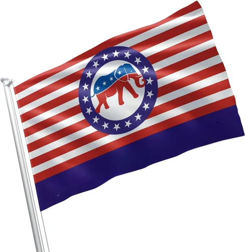 Vista 10 de Bandera de Donald Trump Still My President USA MAGA Partido Republicano de 3 x 5 pies, color vivo, ojales de latón con doble costura