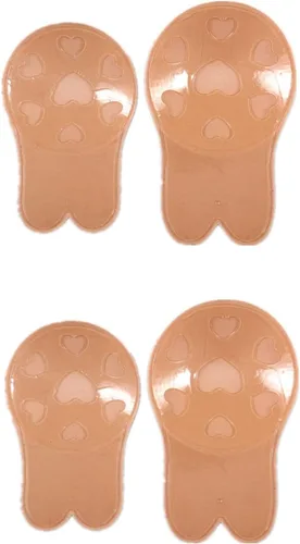 Vista 8 de ICEGIA Cubierta de pezón para mujer, reutilizable, adhesivo de silicona para pezones, pétalos pegajosos