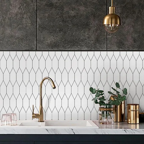 Vista 15 de Adhesivo de transferencia de azulejos de pared para decoración del hogar, despegar y pegar Vinly Splashback, calcomanías de azulejos para sala