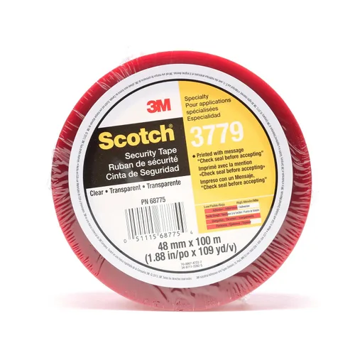 Vista 7 de 3 M Scotch Cinta para sellar cajas con mensaje impreso, Transparente, 1