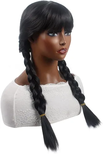 Vista 4 de IDOTTA Girls Black Costumes Dress For Kids Family Halloween Princess Cosplay Party Christmas Party With Wigs Belt