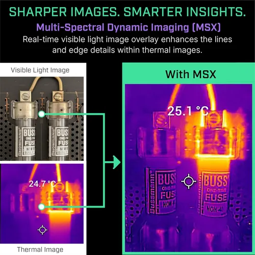 Vista 5 de FLIR Edge - Cámara térmica inalámbrica Bluetooth para teléfonos inteligentes, compatible con todos los dispositivos iOS y Android, resolución súper