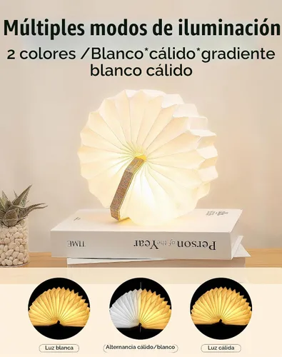 Vista 3 de Lámpara plegable del acordeón de la originalidad, regalo japonés Bambú