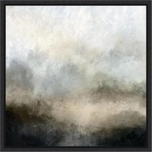 Vista 7 de Amanti Art Dan Hobday - Lienzo enmarcado para pared, 16 x 16 pulgadas, niebla de lago por Dan Hobday, lienzo enmarcado para pared, arte abstracto