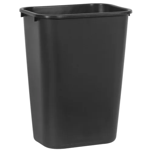 Vista 7 de Pearington SitFree Taburete tambaleante de altura ajustable y Rubbermaid Commercial Products 41QT/10.25 galones, contenedor de basura negro