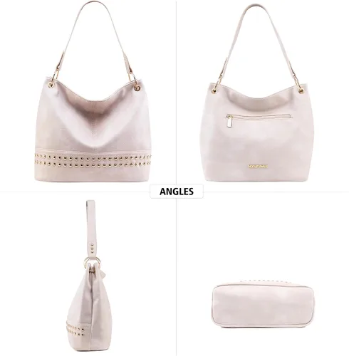 Vista 3 de Montana West Monederos para mujer, bolsos de hombro Hobo con cremallera Purses, with Zipper, Purses, with Zipper