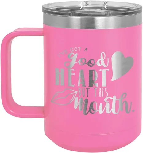 Vista 8 de Taza de café de 15 onzas con tapa superior deslizante, con aislamiento, ideal para regalo de cumpleaños o Navidad de mujeres y hombres