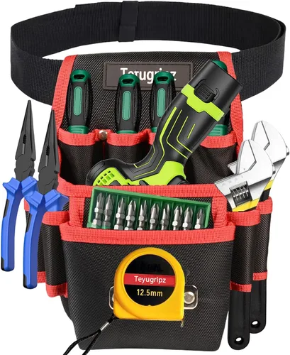 Vista 6 de Bolsa de herramientas multifunción: antiarañazos, resistente al desgaste, compacta, para reparación de automóviles, bricolaje en casa, con juego