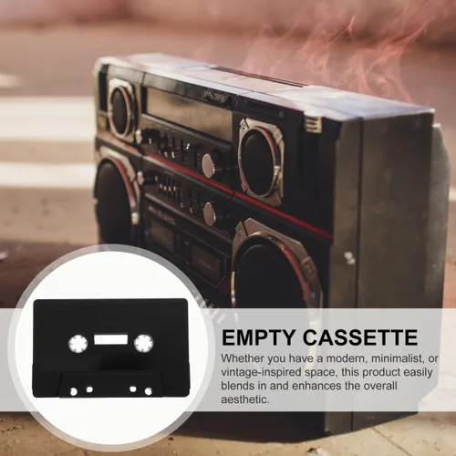 Vista 2 de Homoyoyo Paquete de 4 cintas de casete en blanco, cinta de audio clásica