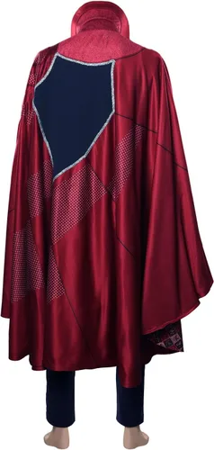 Vista 2 de Disfraz de Dr. Stephen Strange Stephen the Multiverse of Madness para cosplay, camisa, pantalón, bata y collar con capa de capa