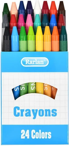 Vista 2 de Rarlan Crayones a granel, 30 paquetes de crayones con 24 colores surtidos