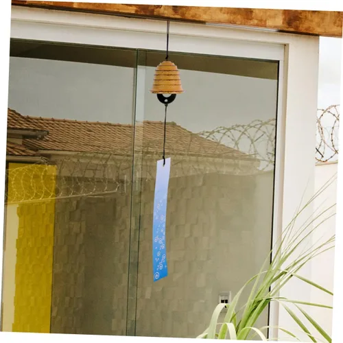 Vista 6 de DECHOUS 2Pcs Retro Hanging Wind Chime Pendant Wind Bell Outdoor Garden Courtyard Patio Decor with Relaxing Sound