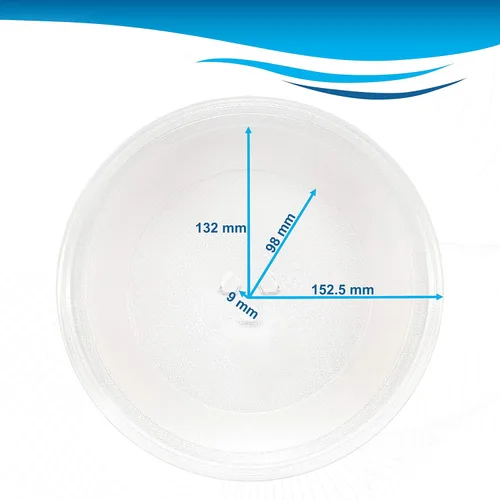 Vista 3 de HQRP Bandeja giratoria de vidrio de 12 pulgadas compatible con LG 3390W1G014A 1B71018G LMV1825SB LMV1925SB LMV1975ST LMV2053SB LMV2083ST LMVM1935SB