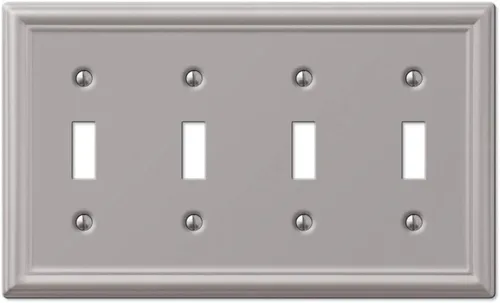 Vista 21 de Amerelle 149DDB - Placa de pared Chelsea, 1 Duplex, acero, bronce envejecido, 1 paquete