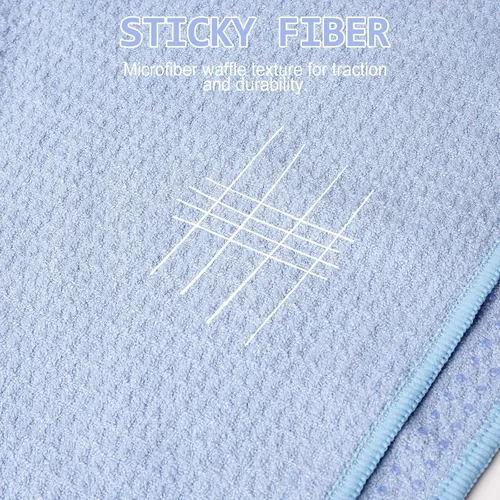 Vista 4 de Eunzel Paquete de 2 toallas de yoga caliente, toalla antideslizante para esterilla de yoga con puntos de agarre Stickyfiber toalla absorbente