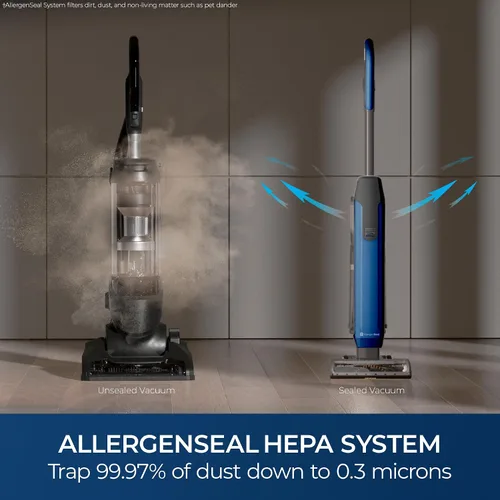 Vista 5 de Kenmore CU5001 Litening - Aspiradora vertical inalámbrica con boquilla elevadora y eliminadora de cabello, motor sin escobillas, filtro HEPA