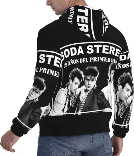 Vista 4 de IsjHLAMr Man Hoodie Comfy Slim Classic Long Sleeve With Pocket Pullover For Gym