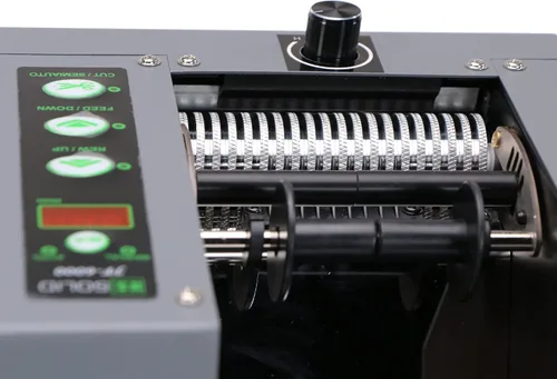 Vista 3 de U.S. Solid Dispensador automático de cinta JF-6000, corte de múltiples cintas de ancho 0.32 a 3.15 pulgadas, longitud 0.79 a 39.33 pulgadas