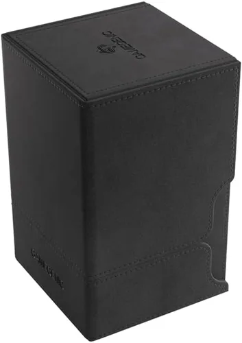 Vista 2 de Watchtower 100+ XL Caja de Cartas Convertible - Almacenamiento de Cartas con Doble Funda - Protector de Juego de Cartas - Superficie Nexofyber Negro