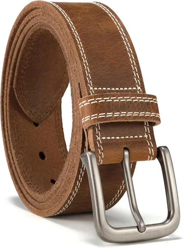 Vista 15 de CHAOREN Cinturón de cuero de grano completo para hombre, cinturones de trabajo para hombres, resistentes, uso diario para pantalones de mezclilla