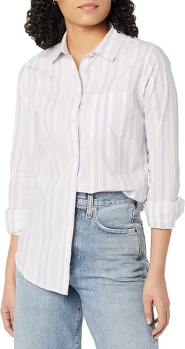 Vista 11 de Amazon Essentials - Camisa de popelina para mujer, de manga larga, con botones y ajuste regular