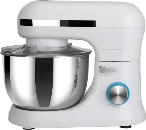 Vista 13 de CULINARY CHEF - Batidora de pie de 4.5L con cuenco de acero inoxidable, batidora eléctrica de cocina con cabezal abatible, gancho para masa, batidor