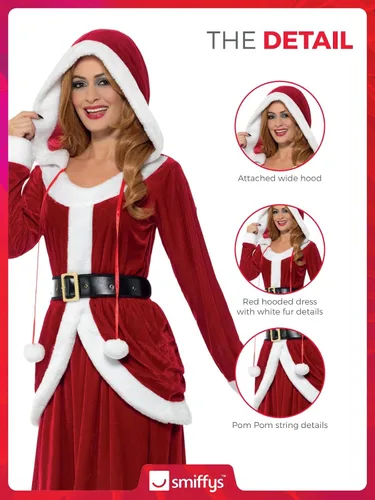 Vista 5 de Smiffys Disfraz de Ms Claus Deluxe para mujer