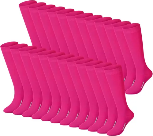 Vista 22 de Haysandy 24 pares de calcetines de fútbol juvenil de fútbol sóftbol equipo de béisbol calcetines unisex de tubo largo alto
