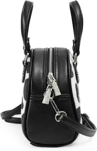 Vista 3 de Von Dutch Bolso de bolos con estampado de vaca para mujer, elegante bolso de mano para mujer con correa ajustable, interior espacioso y piel