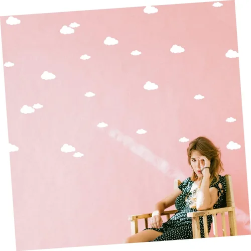 Vista 8 de TOYANDONA 96 unids nube etiqueta pared etiqueta niños decoración habitación vinilo calcomanías mural PVC para guardería