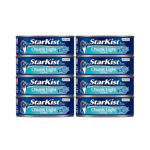 Vista 15 de StarKist Trozos de atún ligero en agua 25% menos de sodio, lata de 5 onzas