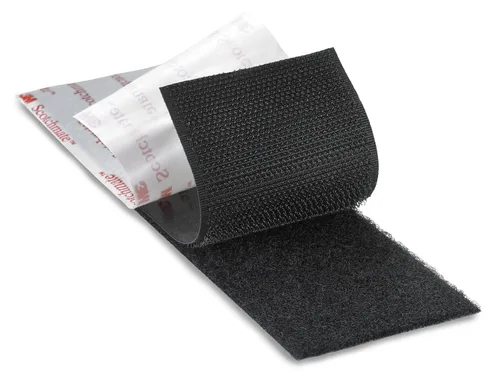 Vista 4 de 3M Cierre de gancho/bucle TB3526N/TB3527N, negro, 1 in x 10 ft