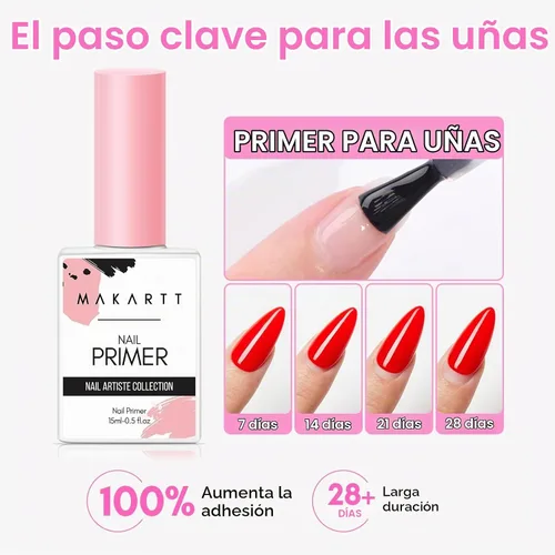Vista 4 de Makartt - Juego de 2 deshidratadores e imprimación de uñas, 0.5 fl oz
