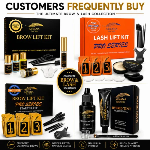 Vista 10 de ARYANA NEW YORK Kit de laminación de cejas - Kit de elevación de cejas Serie Profesional - Kit de inicio