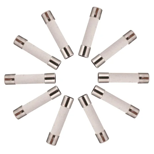 Vista 5 de BOJACK T10A250V Fusibles de cerámica de soplado lento de 0.236x1.181 in, 10 A, 250 V, 10 A, 250 V, fusibles de retardo de tiempo de tubo de cerámica