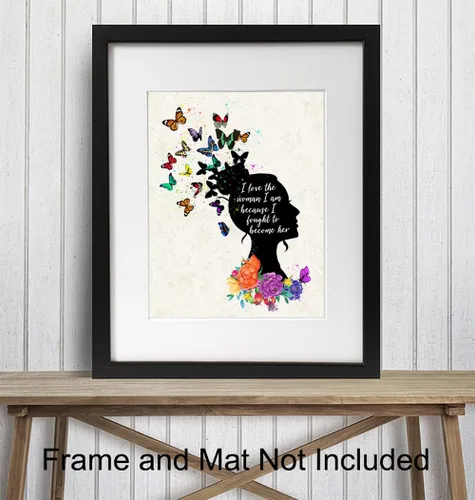 Vista 3 de Arte y decoración de pared con citas positivas, refranes inspiradores para decoración de pared, regalos de aliento para mujeres, mejores amigas