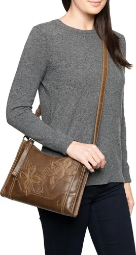 Vista 6 de Frye Melissa - Bolso cruzado con cremallera floral con tachuelas