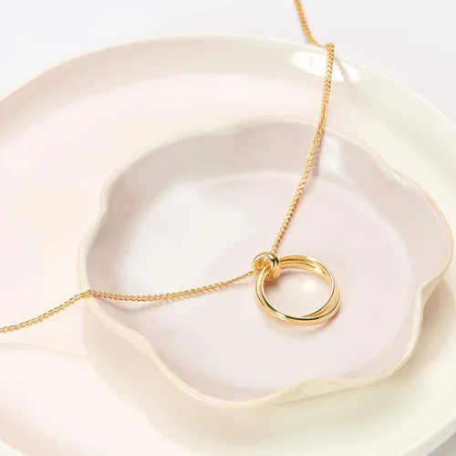 Vista 2 de Dear Ava Collar de regalo para mujeres y niñas, colgante de joyería moderna ajustable, idea de regalo de amor para ella con tarjeta sincera, regalos